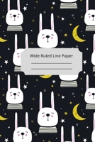 Cute Sleep Rabbit Theme Wide Ruled Line Paper 1674689241 Book Cover