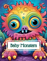 Baby Monsters Coloring Book: 70 of the Most Adorable Little Monsters For Your Creative Expression, Beginner Friendly B0CPWRJ4GS Book Cover