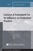 Context: A Framework for Its Influence on Evaluation Practice 1118463285 Book Cover