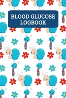 Blood Glucose Logbook: Weekly Blood Sugar Log For 2 Years Of Readings For Girls And Women Cute Snails And Butterfly 1698685513 Book Cover