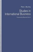 Studies in International Business 1349121762 Book Cover