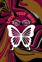 Open Your Mind: All Purpose 6x9 Blank Lined Notebook Journal Way Better Than A Card Trendy Unique Gift Color Texture Psychedelic 1706565216 Book Cover