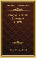 Essays On Greek Literature 1166034070 Book Cover