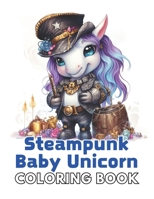 Steampunk Baby Unicorn Coloring Book for Adults: New and Exciting Designs Suitable for All Ages B0CQ5NL59X Book Cover
