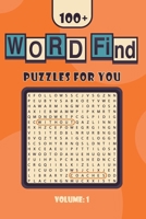 Word Find Puzzles for You: Word Search Puzzle book 1671680901 Book Cover