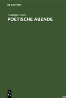 Poetische Abende 3112349490 Book Cover