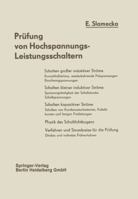 Prufung Von Hochspannungs-Leistungsschaltern 3662128446 Book Cover