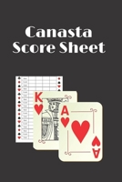 Canasta Score Sheets: Canasta Score Book - Scorebook of 120 Score Sheet Pages For Canasta Games - Canasta for ScoreKeeping - Canasta Scoring record notepad - Canasta Score Book card - gifts for Canast 1676651829 Book Cover