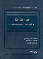 Evidence: A Contemporary Approach 0314191054 Book Cover