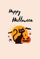 Happy Halloween: A Cute Cat Halloween Journal Notebook For Gift. 1692802852 Book Cover