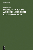 Matronymika Im Aschkenasischen Kulturbereich 3484107928 Book Cover