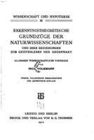 Erkenntnistheoretische grundz�ge der naturwissenschaften 1530985234 Book Cover
