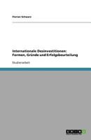 Internationale Desinvestitionen: Formen, Gründe und Erfolgsbeurteilung 3640527704 Book Cover