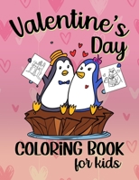 Valentine's Day Coloring Book For Kids: cute animal couple themed books for little boys and girls featuring penguins, foxes, sheep, cows, cats, pigs, alligators, birds and more! Suitable for toddlers B08T5CX8KW Book Cover
