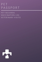 Pet Travel Passport and Dog Vaccination Record Book Organizer: Puppy Shot Records for Breeders and New Owners B084QGRK2H Book Cover