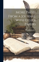 More Pages From a Journal With Other Papers 1022062360 Book Cover