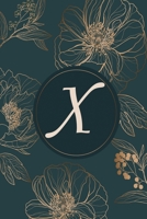 X: Initial Monogram Notebook, Monogram Journal, Initial Notepad, 100 Pages 1034175491 Book Cover