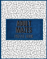 Adult Mazes Puzzle Book: 90 Difficult Puzzles: Giant Maze Book Puzzlers for Adults, Hours of Fun, Stress Relief and Relaxation B08JLXYKBD Book Cover