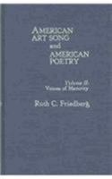 American Art Song and American Poetry: Vol II 0810881748 Book Cover