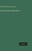 Zur Geschichte Wallensteins (German Edition) 3563689415 Book Cover
