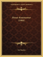 Horaz-Kommentar 1165328542 Book Cover