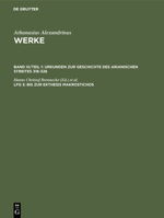 Athanasius Werke: Band III/Teil 1: Urkunden zur Geschichte des Arianischen Streites 318-328: Lieferung 3: Bis zur Ekthesis Makrostichos (Lieferung) 3110191040 Book Cover