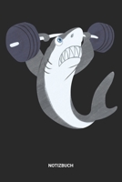 Notizbuch: A5 Notizheft mit punktierten Linien f�r Raubtier Freunde Ideales Hantel Hai Raubfisch Journal oder Notizbuch. Perfektes Tagebuch oder Taschenbuch als Geschenk f�r alle Haifisch, Tigerhai, W 1699210675 Book Cover