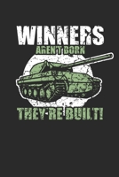 Winners aren`t born they were built: Panzer Notizbuch A5 liniert 110 Seiten (German Edition) 1712524305 Book Cover