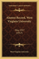 Alumni Record: West Virginia University 1298240956 Book Cover
