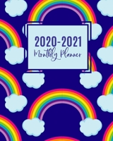 2020-2021 Monthly Planner: LARGE 24 Months Calendar For Kids With Cute Blue Rainbow Cover - 2 Year Diary Journal - Multi Year Schedule Organizer - January 2020 to December 2021 Agenda Notebook 1694014096 Book Cover