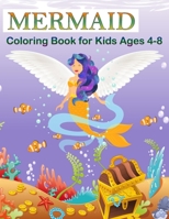 Mermaid Coloring Book for Kids Ages 4-8: Coloring beautiful mermaids, size 8.5 X 11, age 4-8, 8-12 ( coloring book for girls ) B088LFJXQZ Book Cover