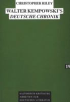 Walter Kempowski's «Deutsche Chronik»: A Study in Ironic Narration 3631309759 Book Cover
