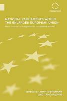 National Parliaments Within the Enlarged European Union: From 'Victims' of Integration to Competitive Actors? 041554341X Book Cover