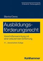 Ausbildungsforderungsrecht: Vorschriftensammlung Mit Einer Erlauternden Einfuhrung 3170431900 Book Cover