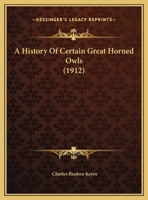 A History Of Certain Great Horned Owls 1245014161 Book Cover