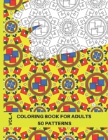 Advanced Coloring Book for Adults: Dazzling Geometric Patterns Coloring Book for Adults,50 Patterns,Volume 4, 8.5x11 B08LNJLCCN Book Cover