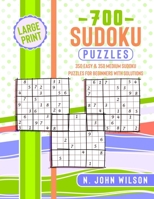 700 Sudoku Puzzles: 350 Easy & 350 Medium Sudoku Puzzles for Beginners with Solutions 1801743967 Book Cover