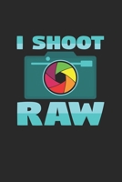 I shoot raw: 6x9 Photography - dotgrid - dot grid paper - notebook - notes 1698831439 Book Cover