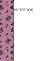 Notebook: Butterflies wrap around design notebook: 90 blank lined pages: 6x9 1702660958 Book Cover