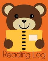 Reading Log: Write Quick Book Reports For A Reading Challenge. Reading Nook Gift For Book Nerd Kids. Teddy Cover. (Kids Book Diary) B084WLX32Z Book Cover