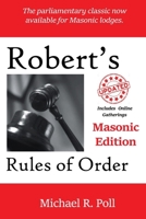 Robert's Rules of Order: Masonic Edition 1613426984 Book Cover
