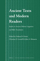 Ancient Texts and Modern Readers 9004401962 Book Cover