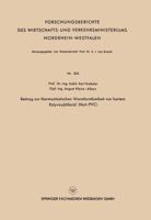Beitrag Zur Thermoelastischen Warmformbarkeit Von Hartem Polyvinylchlorid (Hart-PVC) 3663035433 Book Cover