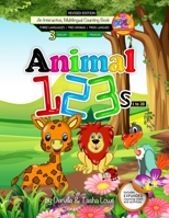 Just Genios Animal 123s: An Interactive Counting Book (English, Español, Français) B08L2QB6KW Book Cover