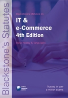 Blackstone's Statutes on IT and e-Commerce 0199238219 Book Cover