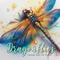 Dragonflies Coloring Book for Adults: Dragonfly Coloring Book for Adultszentangle Dragonflies Coloring Book for Adults Dragonflies Grayscale Coloring 3758466792 Book Cover