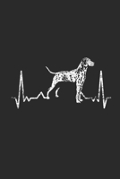 Dalmatian Heartbeat: Dalmatians Notebook, Blank Lined (6 x 9 - 120 pages) Animal Themed Notebook for Daily Journal, Diary, and Gift 1699207038 Book Cover