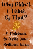 Why Didn't I Think of That?: A Notebook for Capturing Brilliant Ideas: Handy-sized Note Taking Tool for Children's Book Writers 1679459457 Book Cover