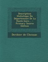 Description Statistique Du Département De La Haute-loire... 1293123536 Book Cover