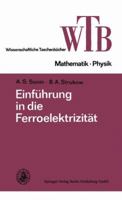 Einfuhrung in Die Ferroelektrizitat 3663198693 Book Cover